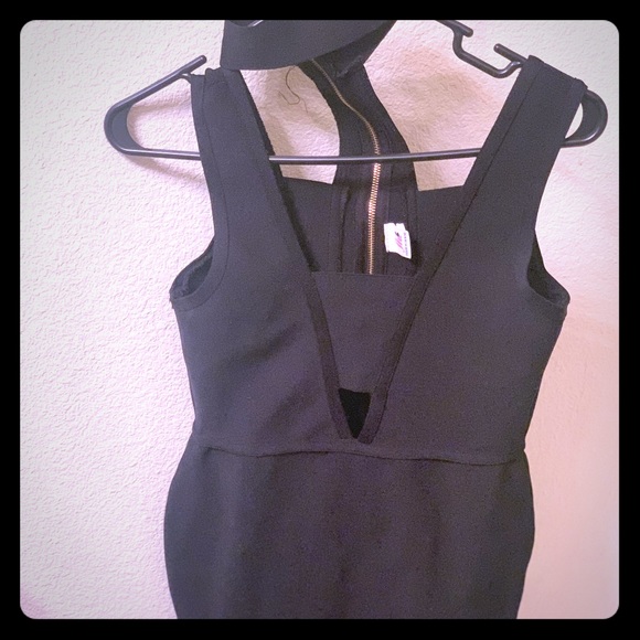 Black Bandage Dress with Strap - Picture 1 of 3